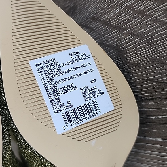 NEW! Marc Fisher Ltd. Breezy Metallic Gold Shimmer Sock Boots Size 6 - Picture 8 of 11